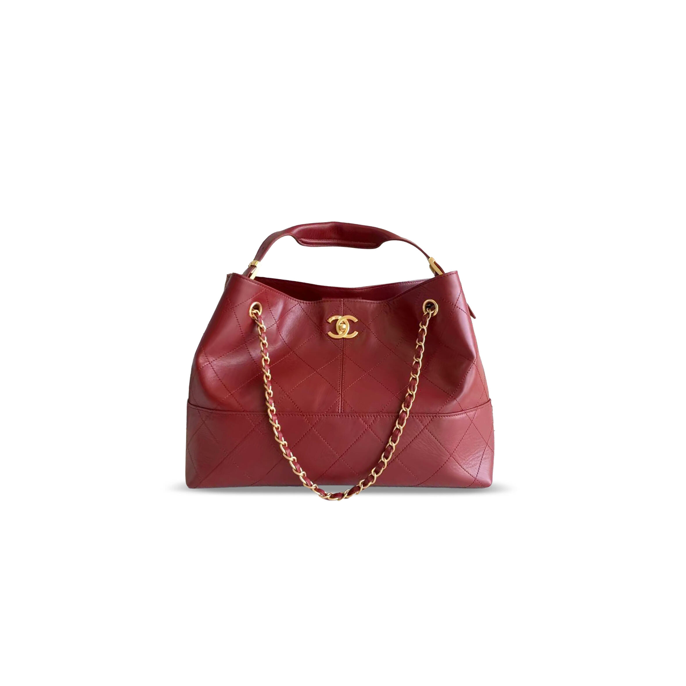 CHANEL MASTER SHOPPING BAG CALFSKIN & GOLD-TONE METAL AS5634 (36*24*12cm)